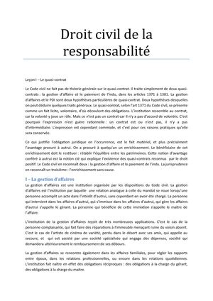 Fiche N1 travaux dirigé responsabilité civil RESPONSABILITÉ CIVILE