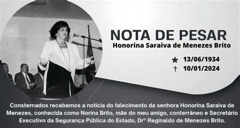 Deputado Moisemar Lamenta Falecimento Da Ex Vereadora Honorina De