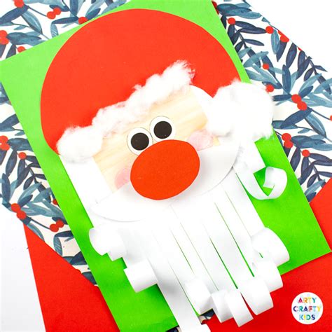 Printable Paper Santa Craft Arty Crafty Kids