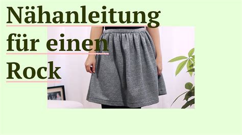 DIY Nähanleitung für einen Rock ohne Schnittmuster YouTube