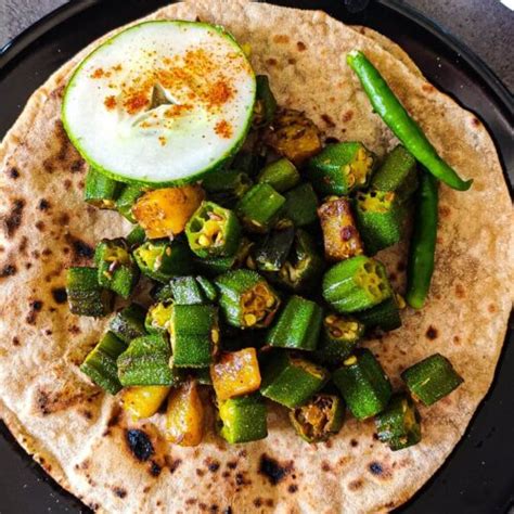 Aloo Bhindi Indian Style Stir Fried Okra With Potatoes