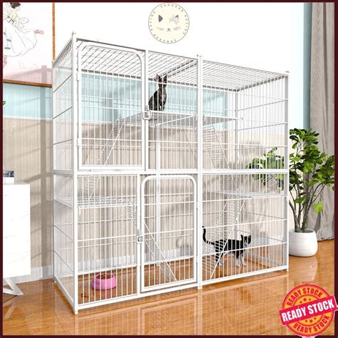 Sangkar Kucing Besar Murah 3 Tingkat 2 Level Cat Cage Big Size Large