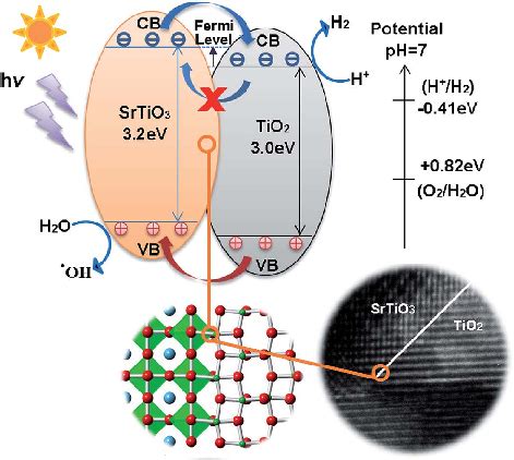 Schematic Of The Photoexcited Electron Transfer And H 2 Evolution On