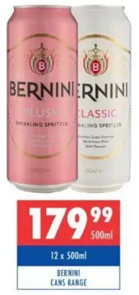 Bernini Cans Range Offer At Ultra Liquors