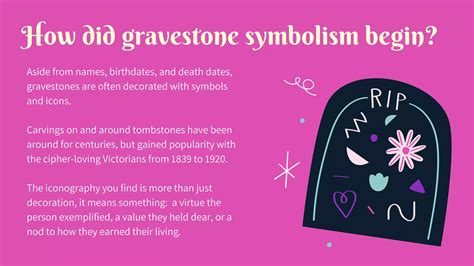 Hidden Meanings Of Gravestone Symbols Ppt