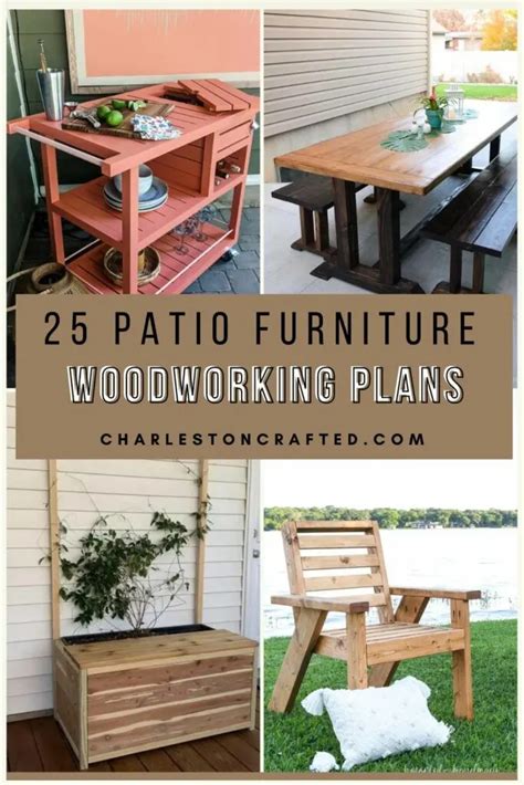 25 DIY Patio Furniture Woodworking Plans for beginners