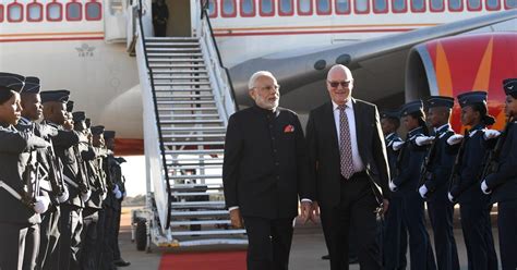 Narendra Modi Arrives In South Africa Pm To Participate In Brics