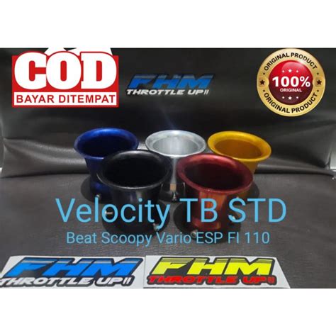 Jual Velocity Tb Downdraft Throttle Body Standar Beat Scoopy Vario Led