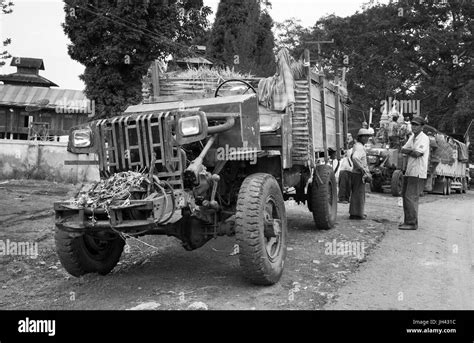 Vintage Truck Still In Widespread Use Today In Myanmar Modified From A