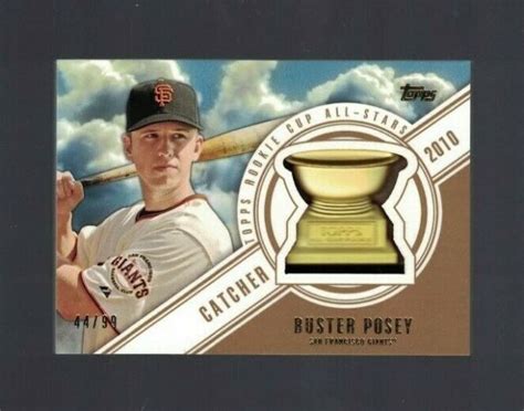 Buster Posey San Francisco Giants 2014 Topps Rookie Cup Gold As Card 44