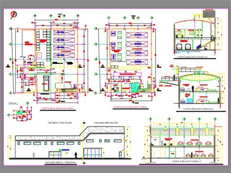 Navire industrielle dans AutoCAD Téléchargement CAD 600 85 KB