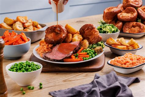 Sunday Roast At Table Table