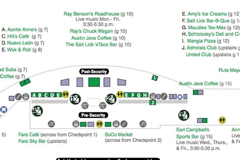 San Antonio Airport Terminal Map - Maping Resources