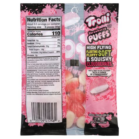 Trolli Strawberry Puffs Gummy Candy 425oz