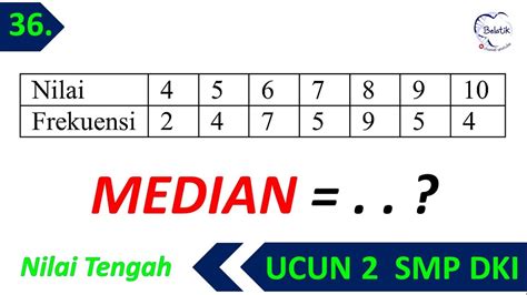 Cara Menghitung Median Diagram Batang