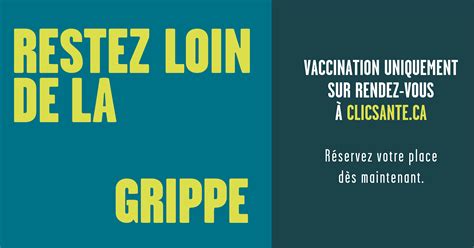 Vaccination Contre La Grippe Prenez Rendez Vous Dès Maintenant