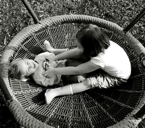 Anne And Lilly Playground Swing Tickle Attack August 201 Flickr