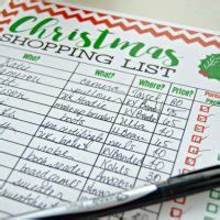 Freebie Printable Christmas Gift List Mom 4 Real