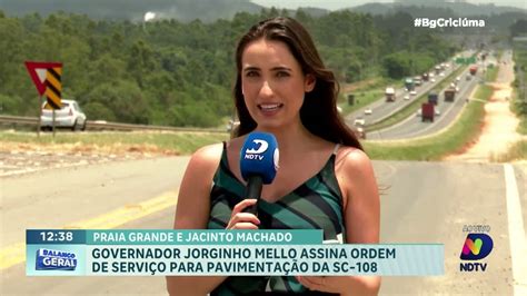 Infraestrutura viária SC 108 recebe investimento visita do