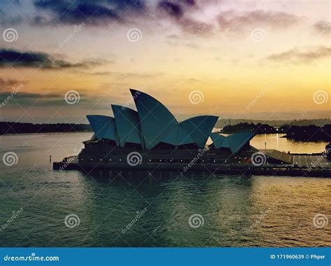 Opera House And Sunrise Sydney Australia Editorial Stock Image Image Of House Australia