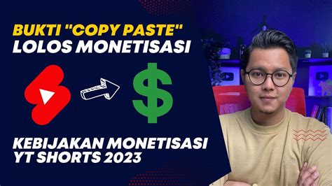 Bukti Shorts Konten Copy Paste Juga Bisa Lolos Monetisasi Kok Bisa