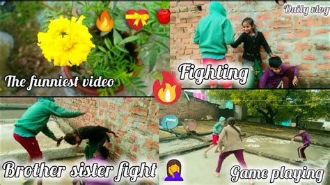 Brother Sister Fighting Vlogsbarf Ki Barish Ho Raha Haiisha Vlogs 😍