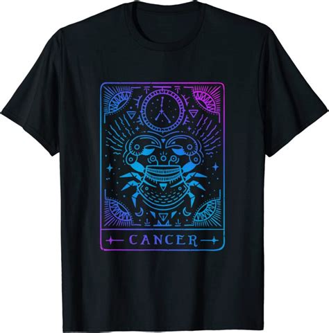 Cancer Hand Drawn Horoscope Art Astrology Amp Zodiac Sign T Shirt Men