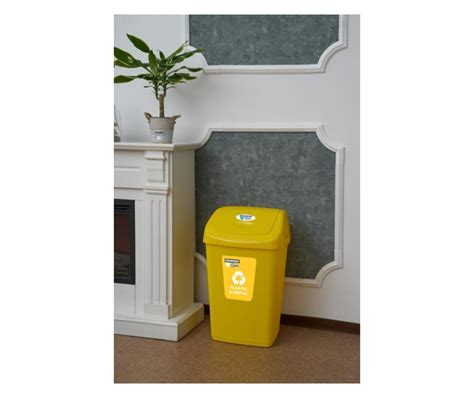 Cos Gunoi Capac Reciclare 50 L Galben Vivre