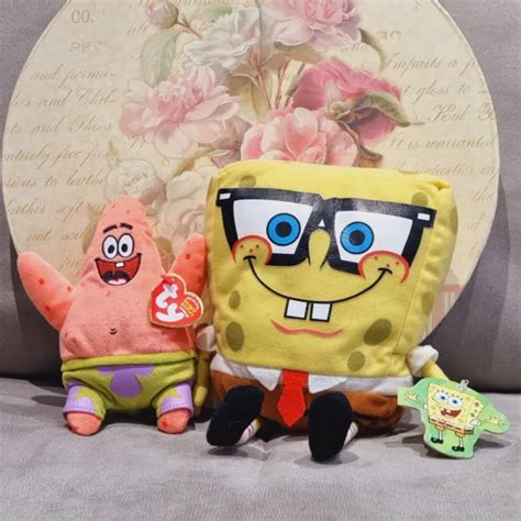 NEW NICKELODEON SPONGEBOB Squarepants And Patrick Soft Plush Toy Rare