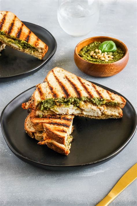 Grilled Chicken Panini Sandwich With Pesto Recipe