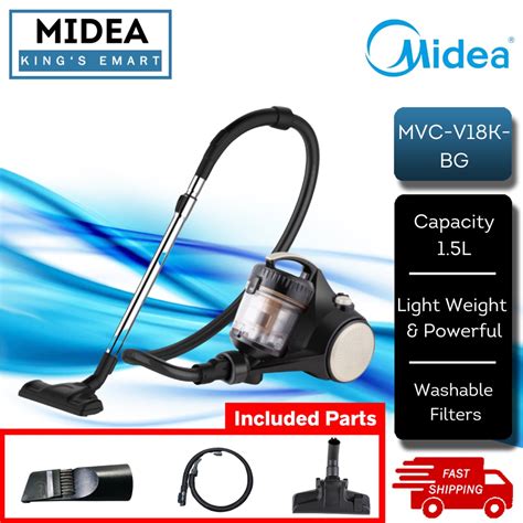 Midea Bagless Vacuum Cleaner W With Hepa Filter Mvc V K Bg