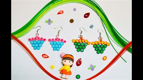 D I Y Quilling Paper Earring Ep