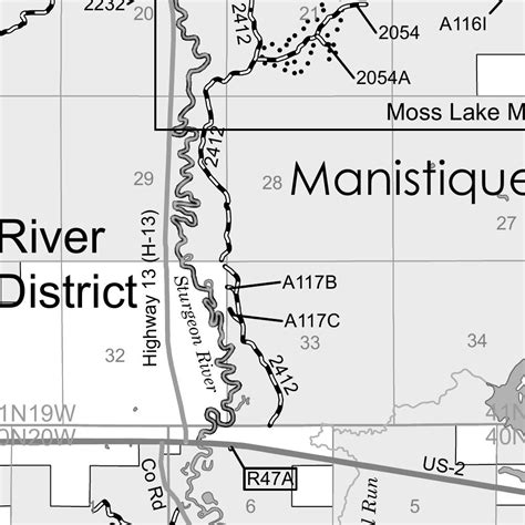 Hiawatha Nf Mvum Rapid River Map By Us Forest Service R9 Avenza Maps