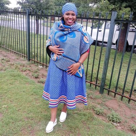 Beautiful Sotho Wedding Seshweshwe Dress Styles 2022 African10