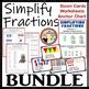 Simplifying Fractions Bundle I Boom Cards Worksheets W Riddles