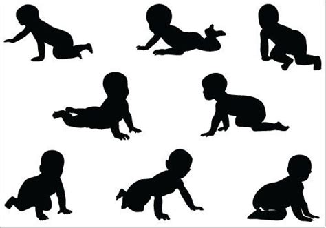 Baby Crawling Vector at Vectorified.com | Collection of Baby Crawling ...