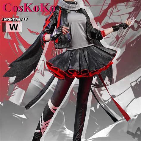 Coskoko W Cosplay Anime Game Arknights Costume Fashion Gorgeous Combat