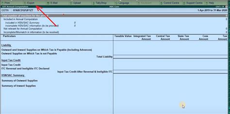 How To File Gstr 9 With Tallyerp 9 Accounting Education