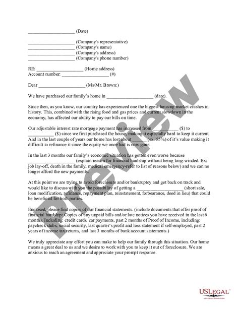 Hardship Letter For Rental Assistance Us Legal Forms