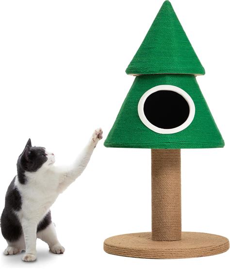 Amazon Trumoon Christmas Cat Houses Condos With Cat Scratching