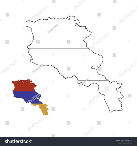 Armenia Map National Flag Icon Coloring เวกเตอร์สต็อก ปลอดค่าลิขสิทธิ์ 2119286231 Shutterstock