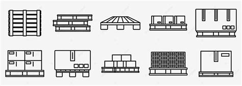 Pallets Pallet Vector Hd Images Pallet Pan Icons Set Palette Wood