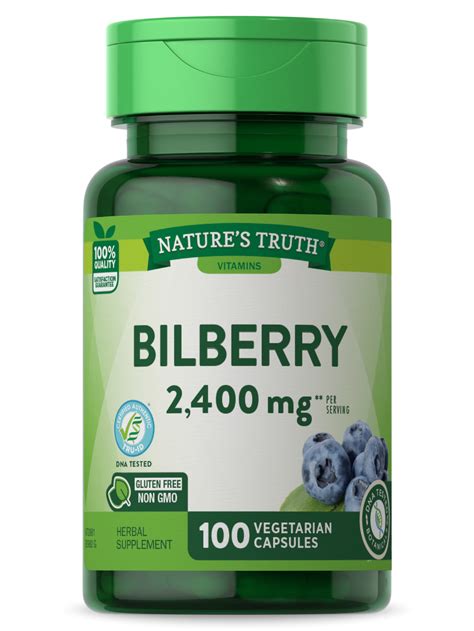 buy bilberry fruit extract capsules mg  count  gmo