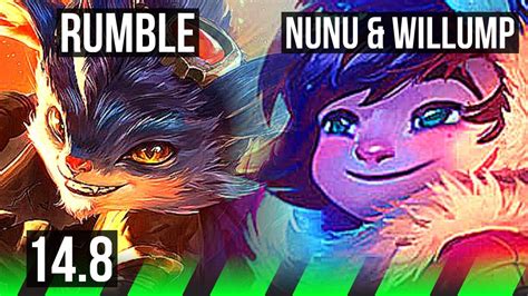 RUMBLE Vs NUNU WILLUMP JGL Legendary 1600 Games 20 3 6 EUW