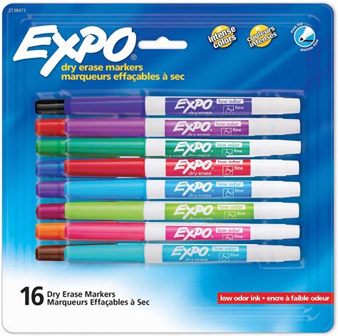 Amazon EXPO 1751667 Click Low Odor Dry Erase Retractable Markers