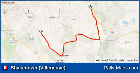 Shakedown Villeneuve Stage Map Rallye Terre Des Causses 2024 CFR