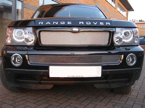 Chrome Bentley Style Lower Mesh Grille For Range Rover Sport Front