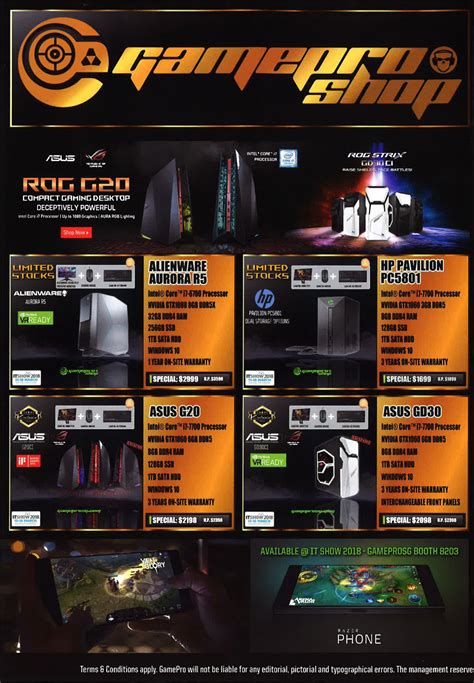 Gameprosg Pg Brochures From It Show Singapore On Tech Show