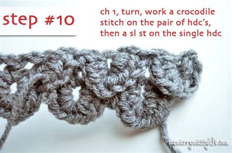 Crochet Crocodile Stitch Tutorial Part 2 Of 2 My Merry Messy Life