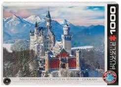 Eurographics Neuschwanstein Castillo En Invierno Piezas Puzzle